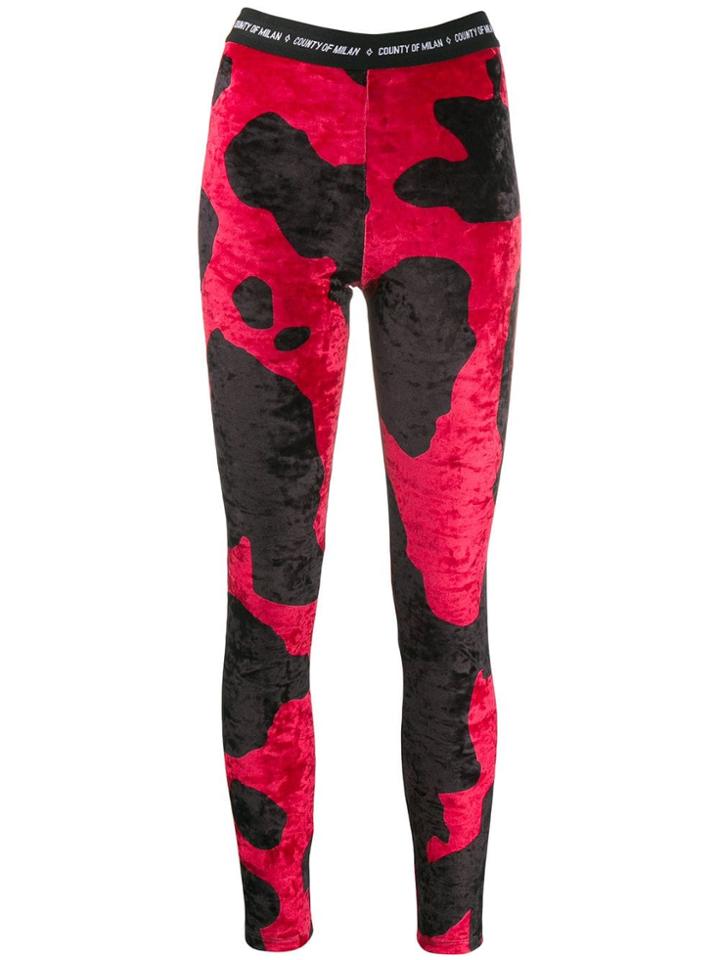 Marcelo Burlon County Of Milan County Camouflage Leggings - Black
