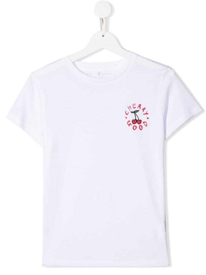 Stella Mccartney Kids Cherry Good Print T-shirt - White