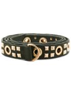 Alexandre Vauthier - Studded Belt - Women - Cotton/metal - One Size, Green, Cotton/metal