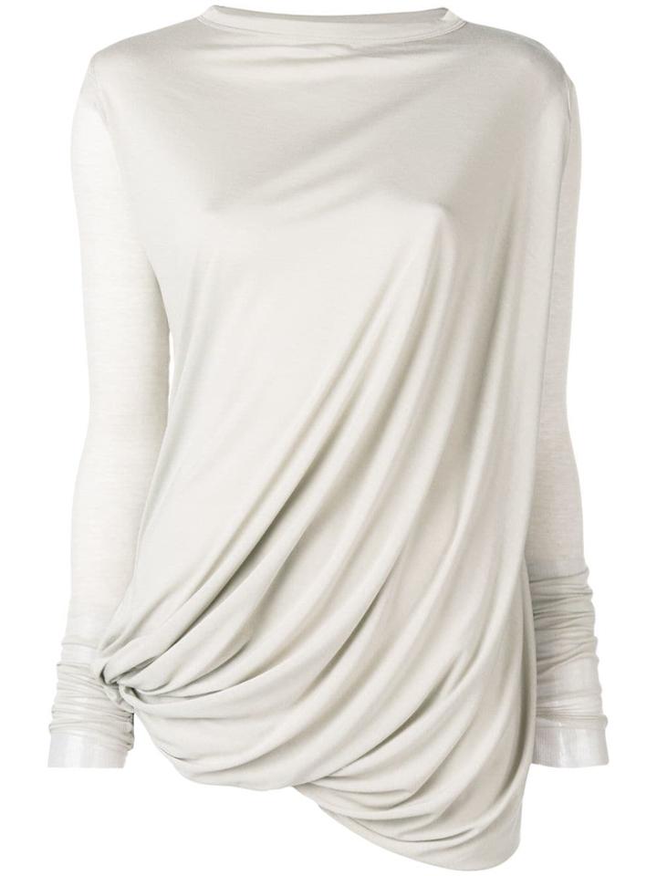 Rick Owens Lilies Draped Jumper - Nude & Neutrals