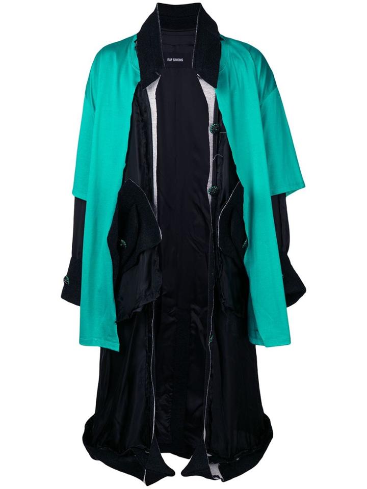 Raf Simons Deconstructed Lining Coat - Green