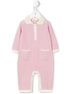 Cashmirino - Bobble Knit Romper - Kids - Cashmere - 6 Mth, Infant Girl's, Pink/purple
