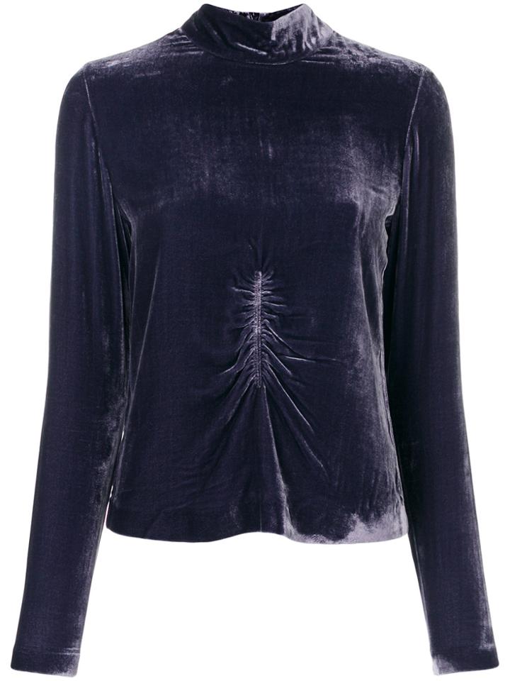Mcq Alexander Mcqueen Turtle Neck Top - Blue
