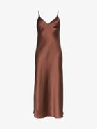 Joseph Clea Slip Midi Dress - Brown