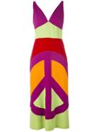 Moschino Pre-owned Peace Print Maxi Dress - Multicolour