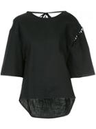 Maison Mihara Yasuhiro Wide Sleeved Denim T-shirt - Black