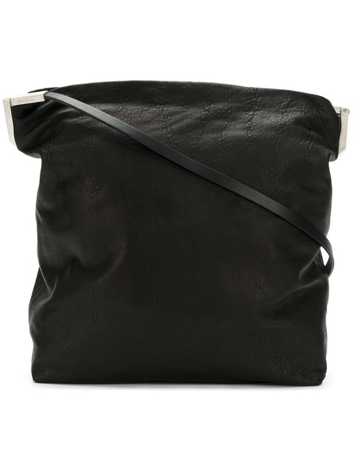 Rick Owens - Adri Crossbody Bag - Women - Cotton/lamb Skin/bullhide Leather/metal - One Size, Black, Cotton/lamb Skin/bullhide Leather/metal