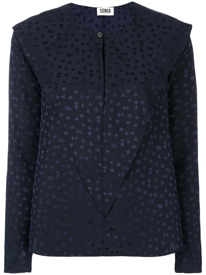 Sonia By Sonia Rykiel Layered Printed Shirt - Blue