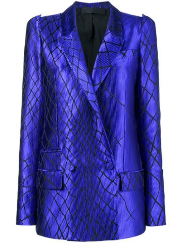 Haider Ackermann 3d Shoulder Smiths Blazer - Blue