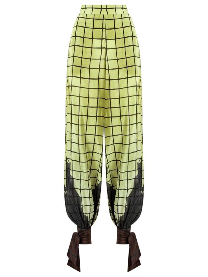 Adriana Degreas High-waisted Trousers - Green