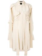 Rokh - Extended Panel Shirt - Women - Viscose - 34, Nude/neutrals, Viscose