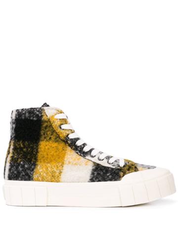Good News Hi-top Check Sneakers - Black