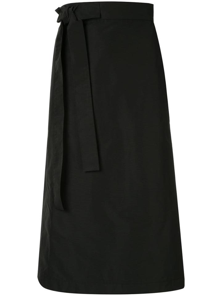 Rochas Bow Detail Midi Skirt - Black