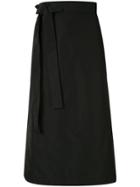 Rochas Bow Detail Midi Skirt - Black