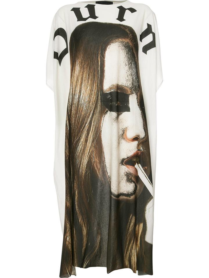 Area Di Barbara Bologna - 'smoking Fire' Tube Dress - Women - Cotton - One Size, Women's, White, Cotton