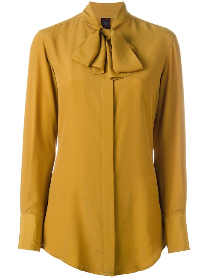Jean Paul Gaultier Vintage Pussy Bow Blouse - Yellow & Orange