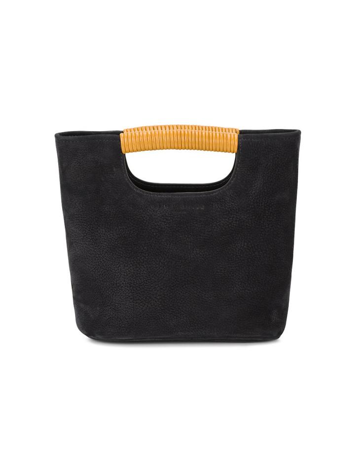 Simon Miller - Mini 'birch' Tote - Women - Suede - One Size, Women's, Black, Suede