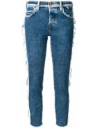 Diesel Frayed Cropped Skinny Jeans - Blue