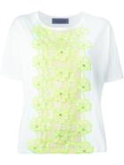 Emanuel Ungaro Flower Embroidery Top - White