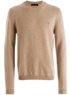Versace - Medusa Logo Jumper - Men - Wool - 46, Nude/neutrals, Wool