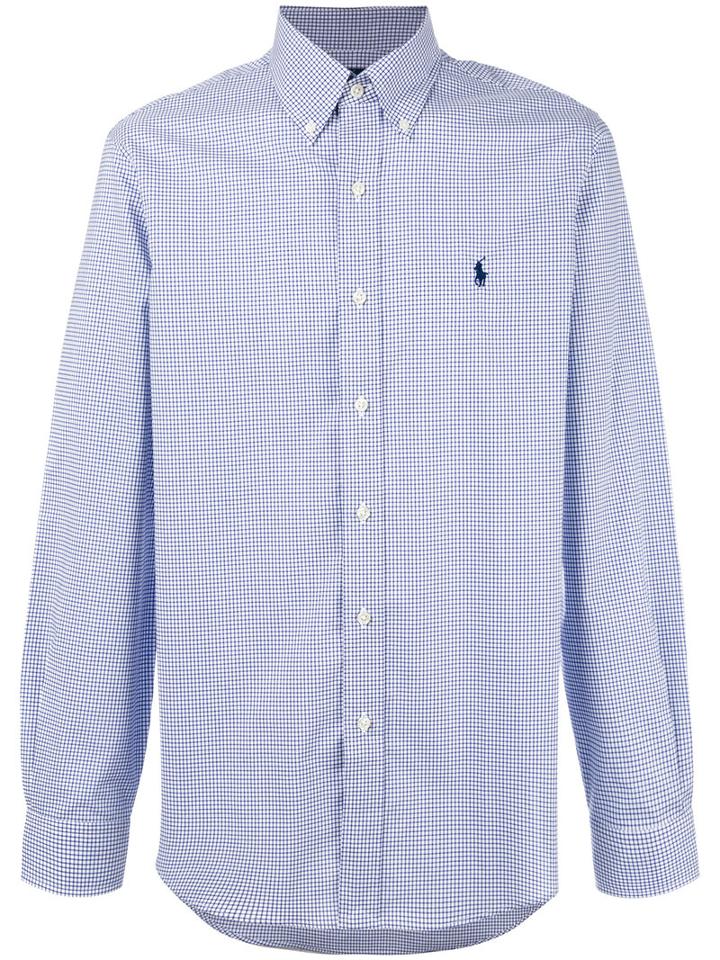 Polo Ralph Lauren Plaid Button-down Shirt, Men's, Size: Xl, Blue, Cotton