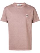 Stone Island Logo Patch T-shirt - Pink