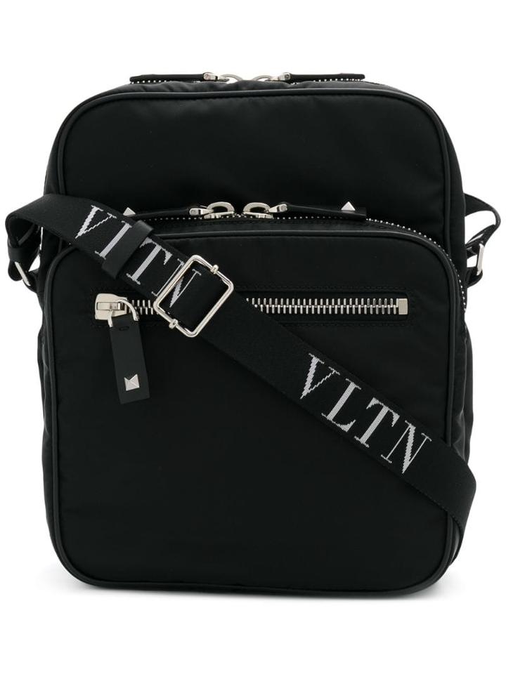 Valentino Valentino Garavani Vltn Logo Messenger Bag - Black