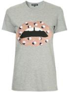 Markus Lupfer Sequined Lip Embellished T-shirt - Grey
