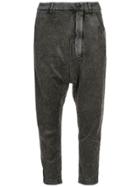 Transit Cropped Drop-crotch Trousers - Grey