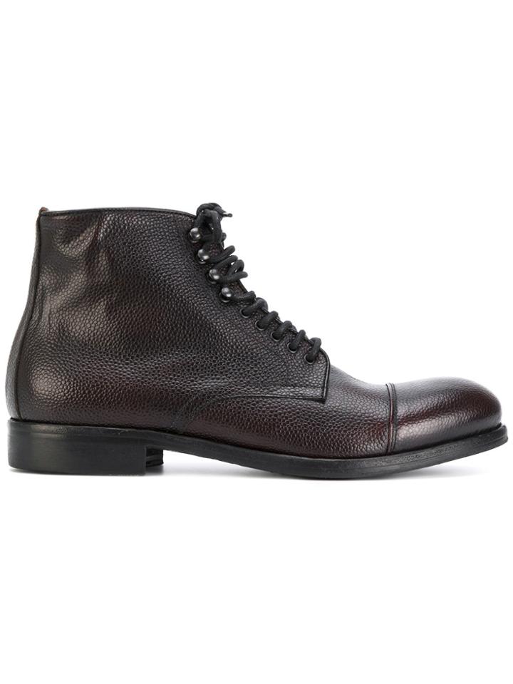 Leqarant Lace-up Ankle Boots - Brown