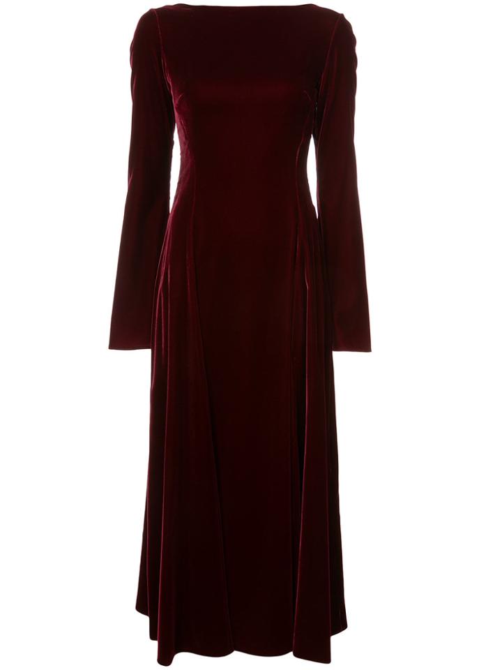 Derek Lam 10 Crosby Lace-up Back Maxi Dress - Red