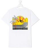 Stella Mccartney Kids Skateboard Print T-shirt - White