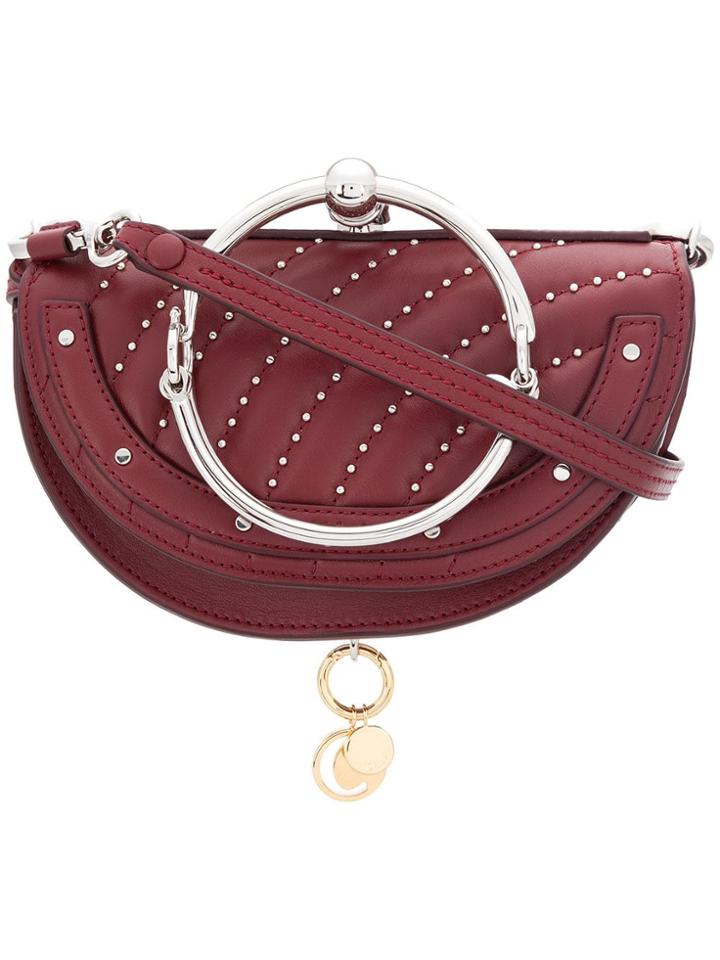 Chloé Nile Minaudiere Clutch Bag - Pink & Purple
