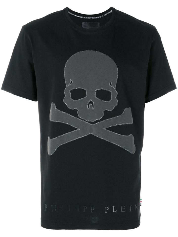 Philipp Plein Skull And Crossbones T-shirt - Black