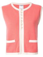 Chanel Pre-owned Two-tone Cashmere Vest - Pink