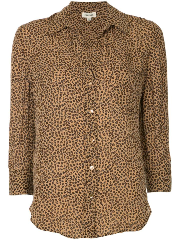 L'agence Printed Blouse - Brown