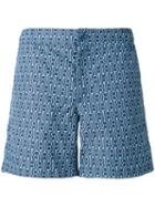 Fashion Clinic Timeless - Chain Print Swim Shorts - Men - Nylon/spandex/elastane - Xl, Blue, Nylon/spandex/elastane