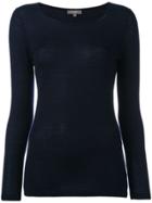 N.peal Cashmere Superfine Round Neck Jumper - Blue