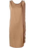 Agnona Shift Dress, Women's, Size: 40, Brown, Spandex/elastane/viscose