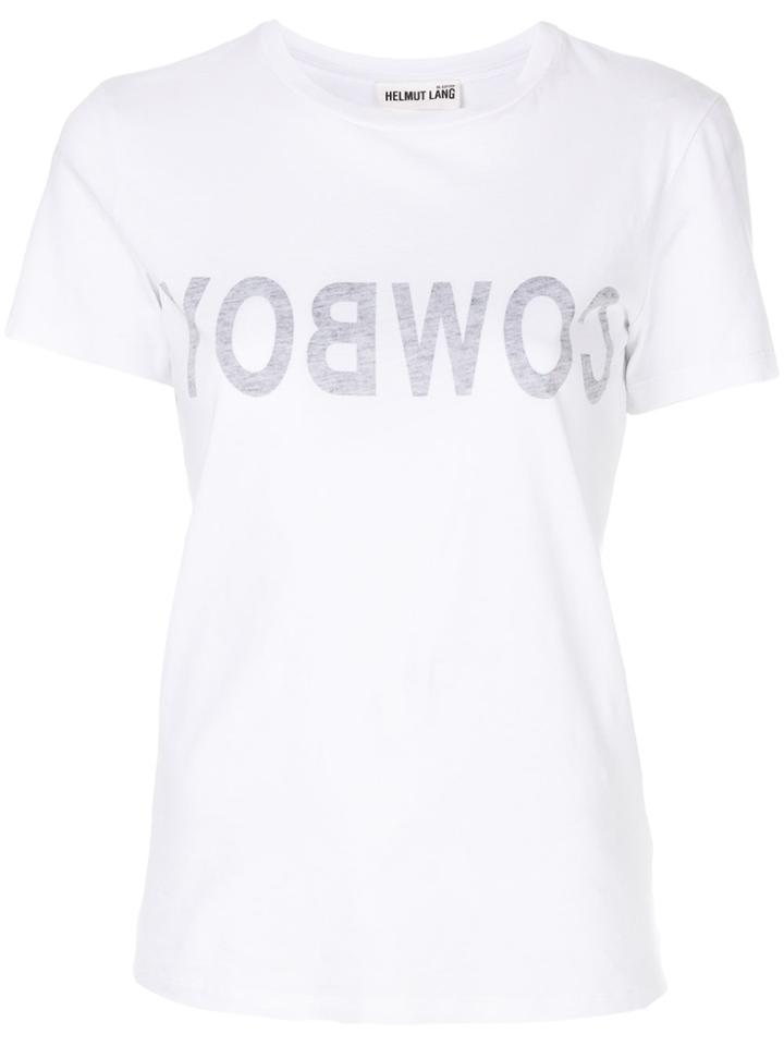 Helmut Lang Cowboy Reverse Print T-shirt - White