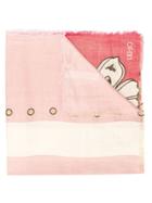 Liu Jo Floral Print Scarf - Pink