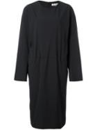 Jil Sander Tucked Effect Dress, Women's, Size: 38, Black, Polyamide/spandex/elastane
