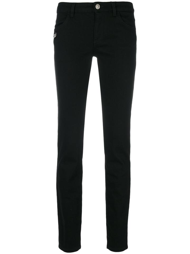 Versus Safety Pin Detail Jeans - Black