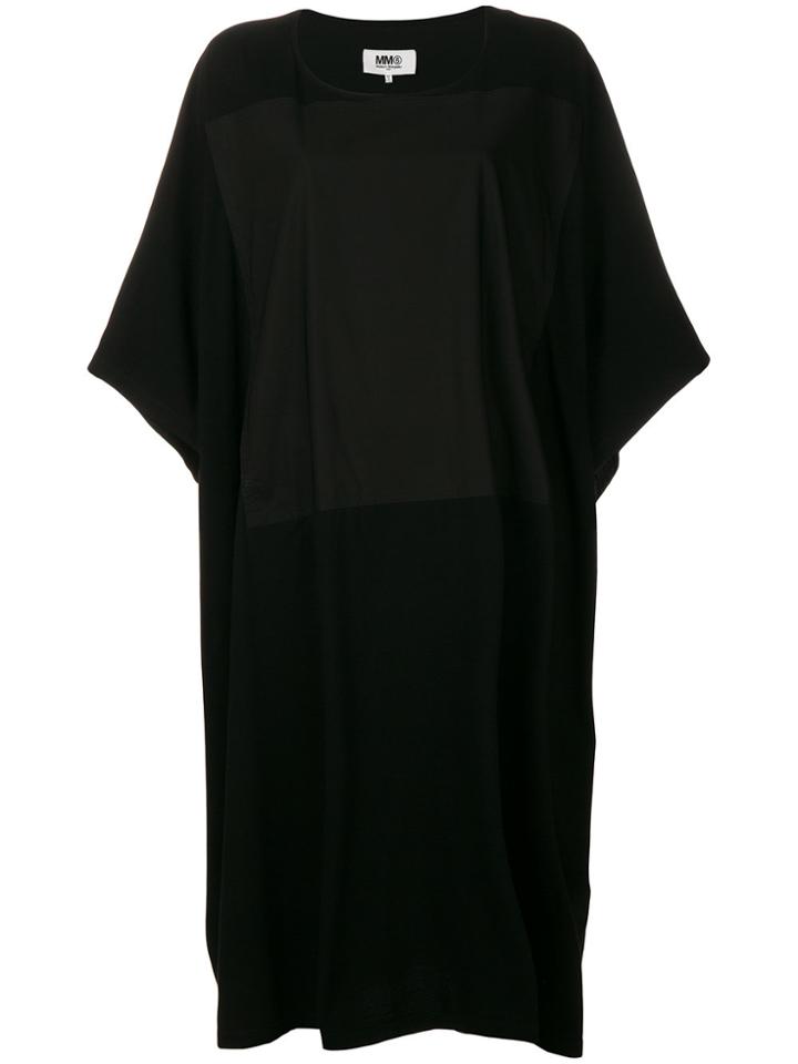 Mm6 Maison Margiela Oversized T-shirt Dress - Black