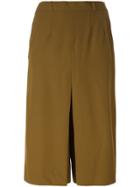Jean Louis Scherrer Vintage Wide Leg Culottes - Brown