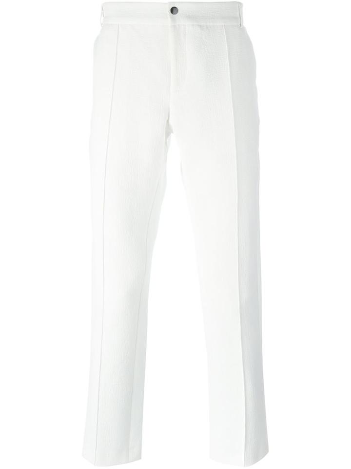 Soulland 'kreuzberg'suit Trousers, Men's, Size: 48, White, Cotton/polyester/viscose