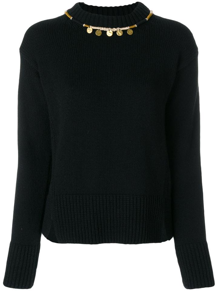 Forte Forte Necklace Detail Sweater - Black