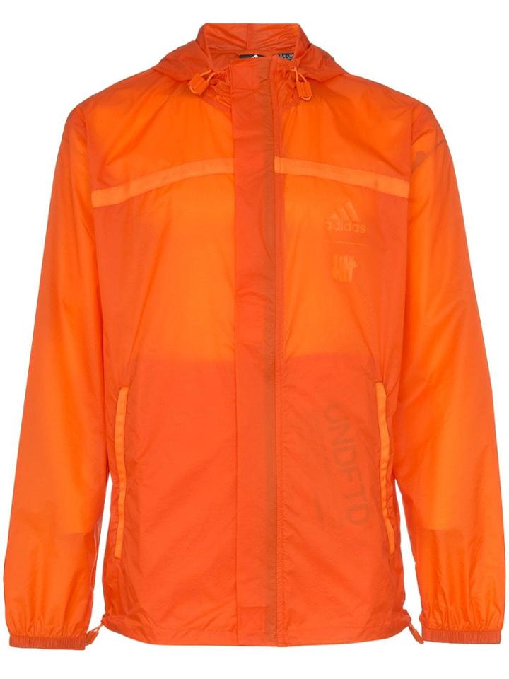Adidas X Undefeated Hooded Zip-up Jacket - Orange