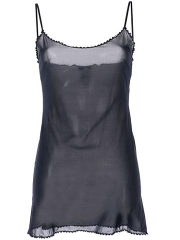 Chanel Pre-owned Sheer Camisole Top - Black