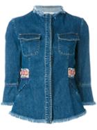 Bazar Deluxe Denim Jacket, Women's, Size: 44, Blue, Cotton